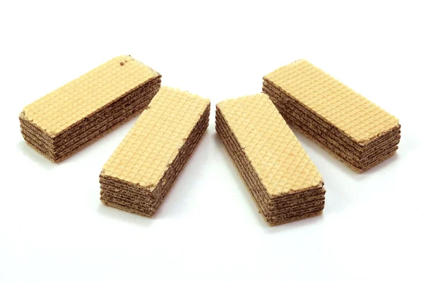 Chocolate Wafer In Isolated — Stock Photo, Image