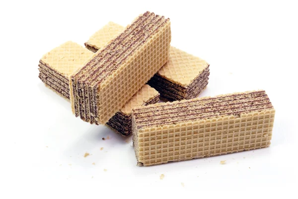 Chocolate Wafer In Isolated — Stock Photo, Image