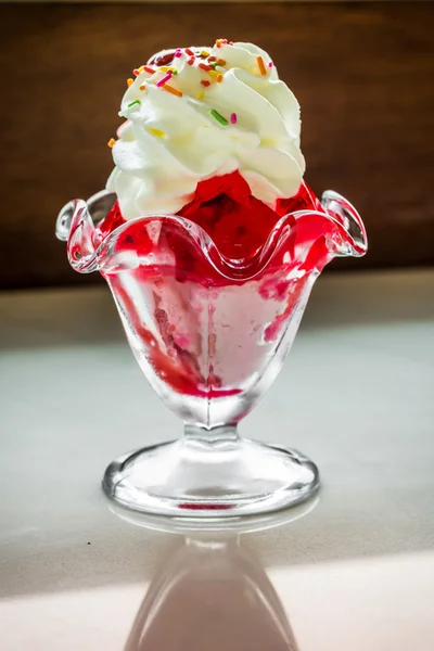 Sundae alla fragola — Foto Stock