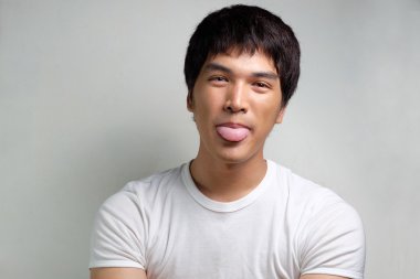 Portrait of Asian Male Model clipart