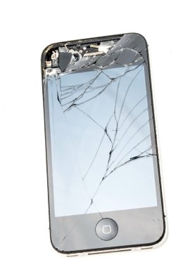 kırık telefon ekranı