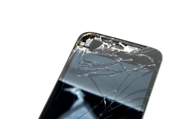 Зламаний телефон екран — стокове фото