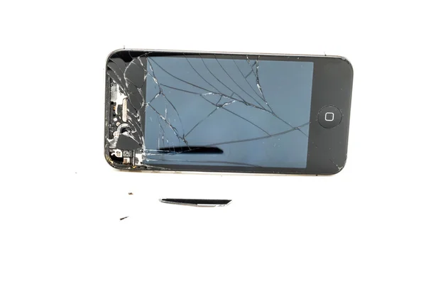 Gebroken telefoon scherm — Stockfoto