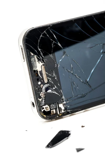 Gebroken telefoon scherm — Stockfoto