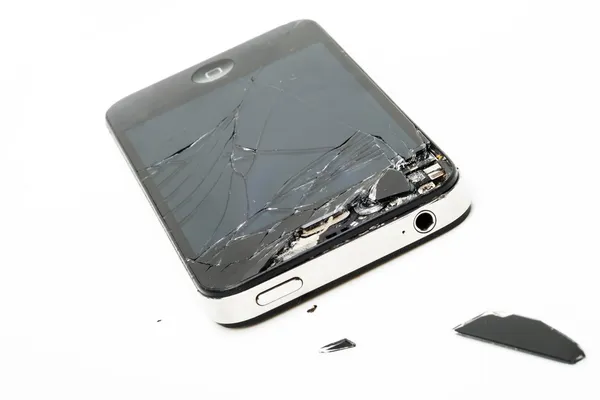 Gebroken telefoon scherm — Stockfoto