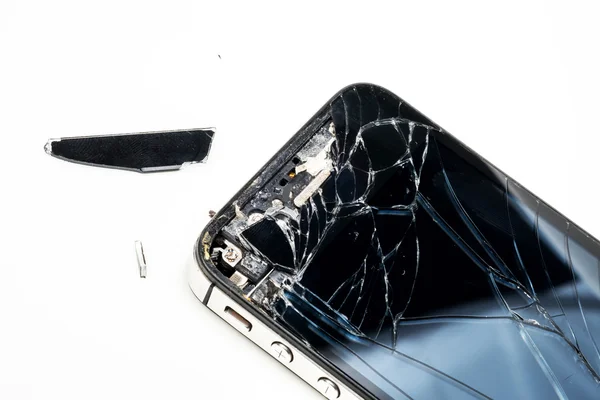 Broken phone screen — Stock Photo, Image