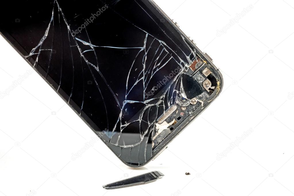 Broken phone screen