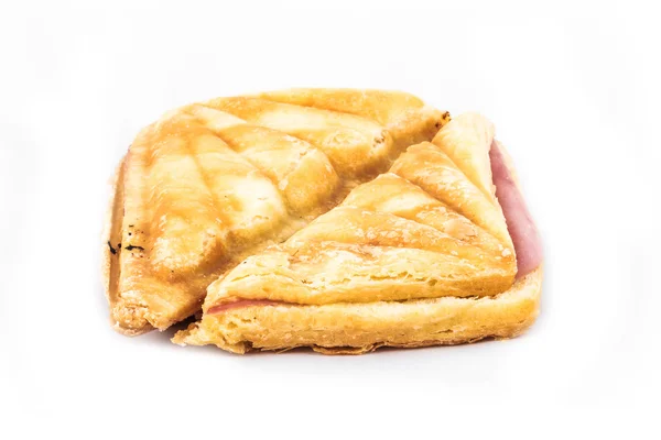 Homemade sandwich ham and cheese — Stock Photo, Image