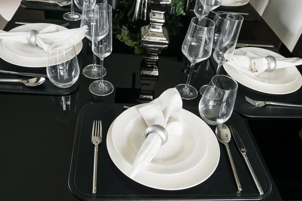 Decoración de mesa para la comida — Foto de Stock