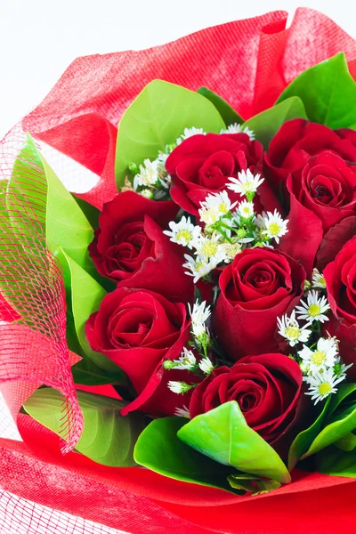 赤いバラの花束 — ストック写真