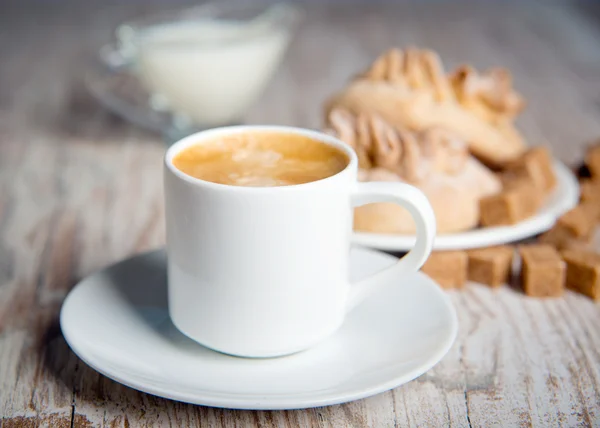 Caffè con biscotti — Foto Stock