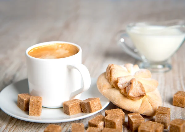 Caffè con biscotti — Foto Stock