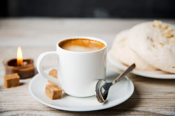 Caffè con biscotti — Foto Stock