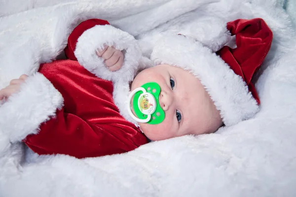 . bebé recién nacido y Navidad . —  Fotos de Stock