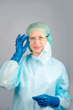 female surgeon clipart