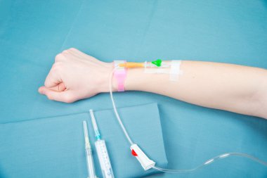 intravenöz enjeksiyon, tıbbi ürünün damla