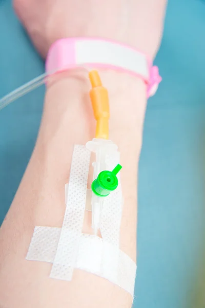 Intravenous injection, drip of medicinal product — Stock Photo, Image