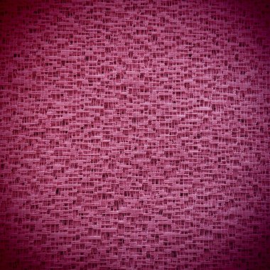 Saf leylak ya da pembe tül gibi. Ağlı kumaş. Yakın plan. Peçe ya da muslin. Farklı boyutlarda delikleri olan bir perdenin yakın çekimi. Soyut arkaplan. Kenarlarında koyu renk ağlar var.