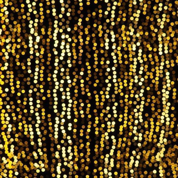 Bokeh Highlights Golden Yellow Color Flashes Dark Festive Background Blurred — Stock Photo, Image
