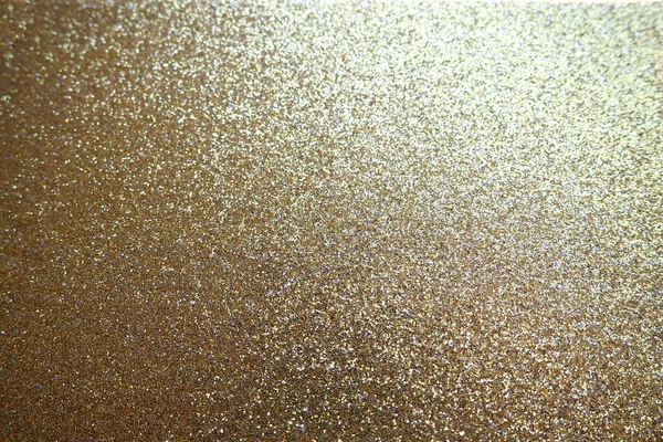 Gold Close Golden Glitter Texture Background Sparkling Glitter Wrapping Paper — Foto Stock