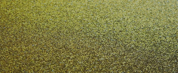 Gold Close Golden Glitter Texture Background Sparkling Glitter Wrapping Paper — Foto de Stock