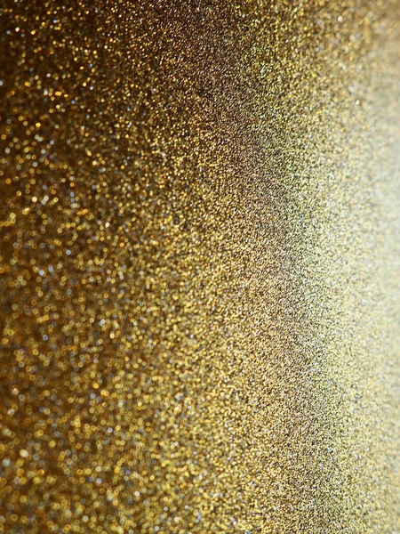Gold Close Golden Glitter Texture Background Sparkling Glitter Wrapping Paper — 图库照片