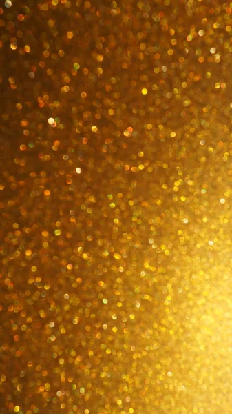 Bokeh Light Gold Glitters Golden Glitter Texture Background Sparkling Glitter — Stock Photo, Image