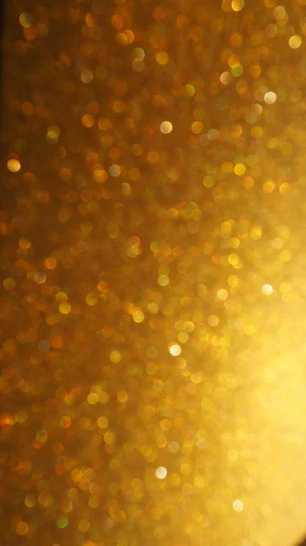 Bokeh Luce Brillantini Oro Sfondo Texture Glitter Dorato Carta Scintillante — Foto Stock