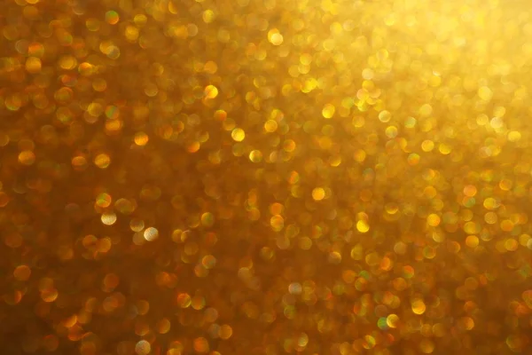 Bokeh Licht Van Goud Glitters Gouden Glitter Textuur Achtergrond Sprankelend — Stockfoto