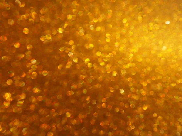 Bokeh Licht Van Goud Glitters Gouden Glitter Textuur Achtergrond Sprankelend — Stockfoto