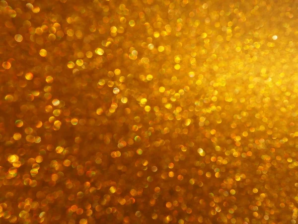 Bokeh Licht Des Goldes Glitzert Goldener Glitzerhintergrund Funkelndes Glitzerpapier Mit — Stockfoto