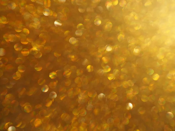 Bokeh Arany Csillogás Fénye Arany Csillogás Textúra Háttér Csillogó Csillogó — Stock Fotó