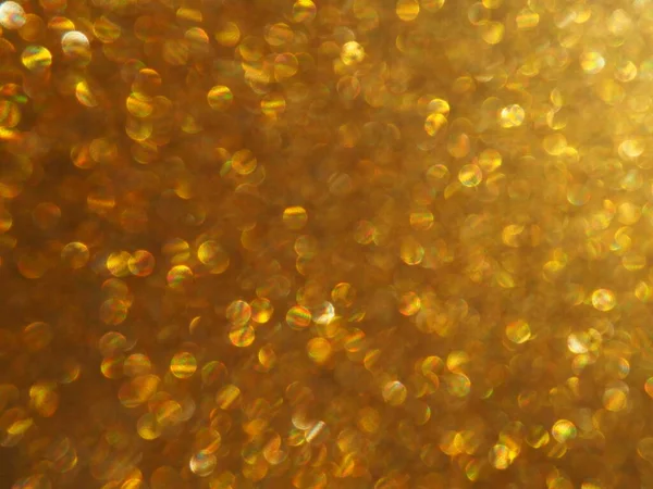 Bokeh Licht Van Goud Glitters Gouden Glitter Textuur Achtergrond Sprankelend — Stockfoto