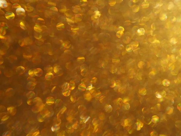 Bokeh Licht Van Goud Glitters Gouden Glitter Textuur Achtergrond Sprankelend — Stockfoto