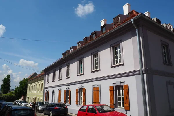 Petrovaradin Novi Sad Serbia April 2022 Streets Old Houses People — стокове фото