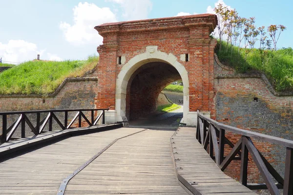 Bridge Moat Petrovaradin Fortress Petrovaradin Novi Sad Serbia Wooden Fortifications — Foto Stock