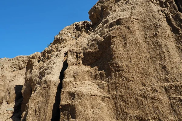 Sandstone Fragmentary Sedimentary Rock Homogeneous Layered Aggregate Fragmentary Grains Grains — Stock Photo, Image