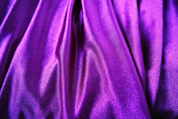 Velour Fabric Similar Silk Textiles Folds Beautiful Waves Purple Pink — Stock Fotó