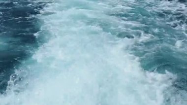 Boka Kotor Adriatic Sea Verige Strait Kamenari Lepetane Ferry Line Trajekt. Ferryboat for passenger, cargo and vehicles. Water seethes from under the ship. Whirlpool waves and bubbles. August 16 2022.