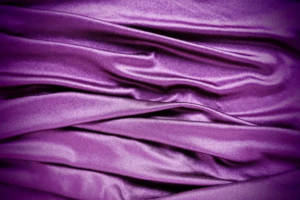 Велюрова Тканина Схожа Шовк Текстиль Складках Красивих Хвилях Фіолетові Рожеві — стокове фото
