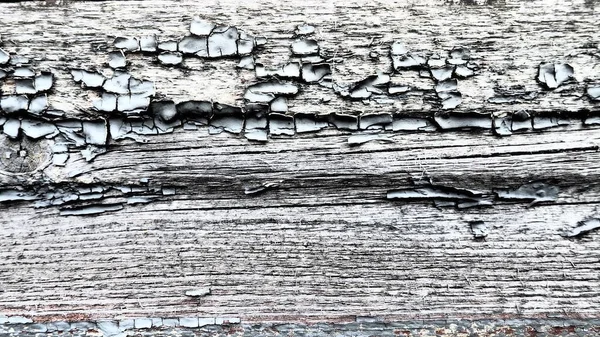 古い木の質感 スタンプを閉じる 木製の表面に深い亀裂 昆虫の通路 木造建築物のみすぼらしい状態 木に対する風と水の影響 — ストック写真