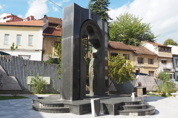 Zvornik Bosnia Herzegovina Octubre 2022 Monumento Conmemorativo Todo Conjunto Monumento —  Fotos de Stock