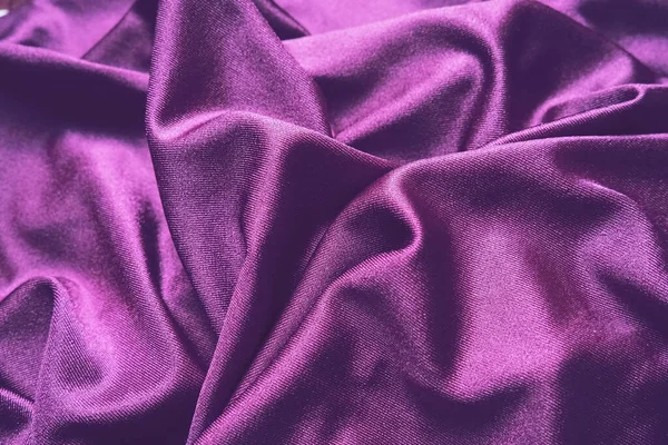 Velour Fabric Similar Silk Textiles Folds Beautiful Waves Purple Pink — Stock Fotó