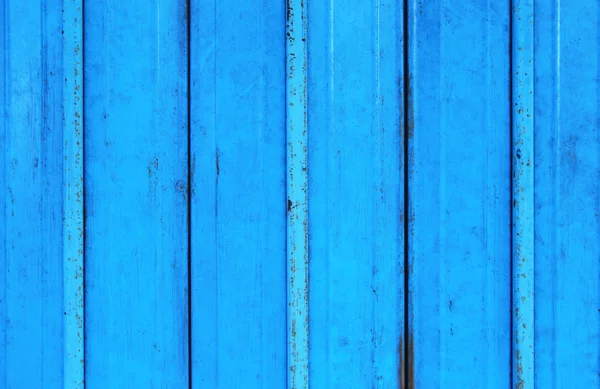 蓝色钢墙 — 图库照片