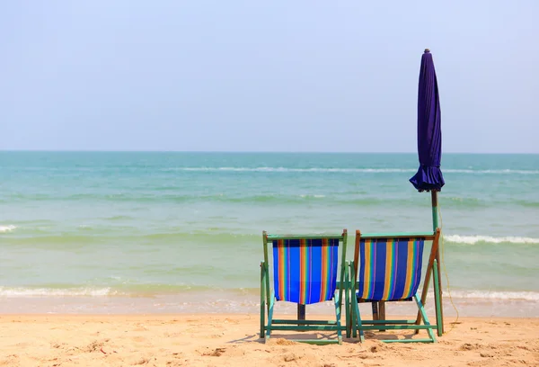 Krzesło na plaży — Zdjęcie stockowe