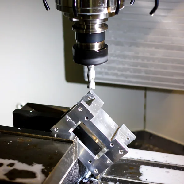 Torno, fresadora CNC — Foto de Stock