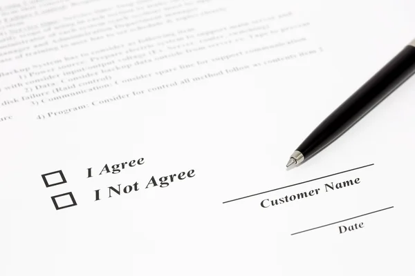 Sign document — Stock Photo, Image