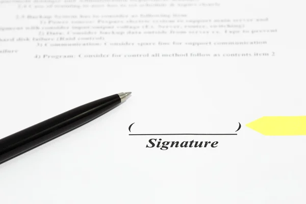 Sign name — Stock Photo, Image