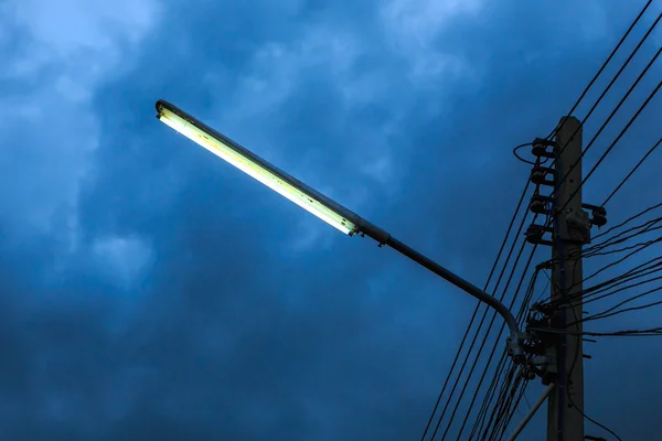 Electricity post — Stock Photo, Image