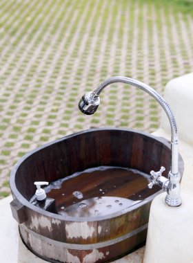 el temizliği için lavabo